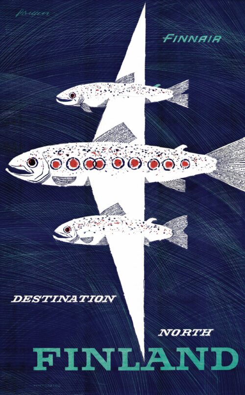 Finnair - Pohjois-Suomen matkailujuliste 50x70cm